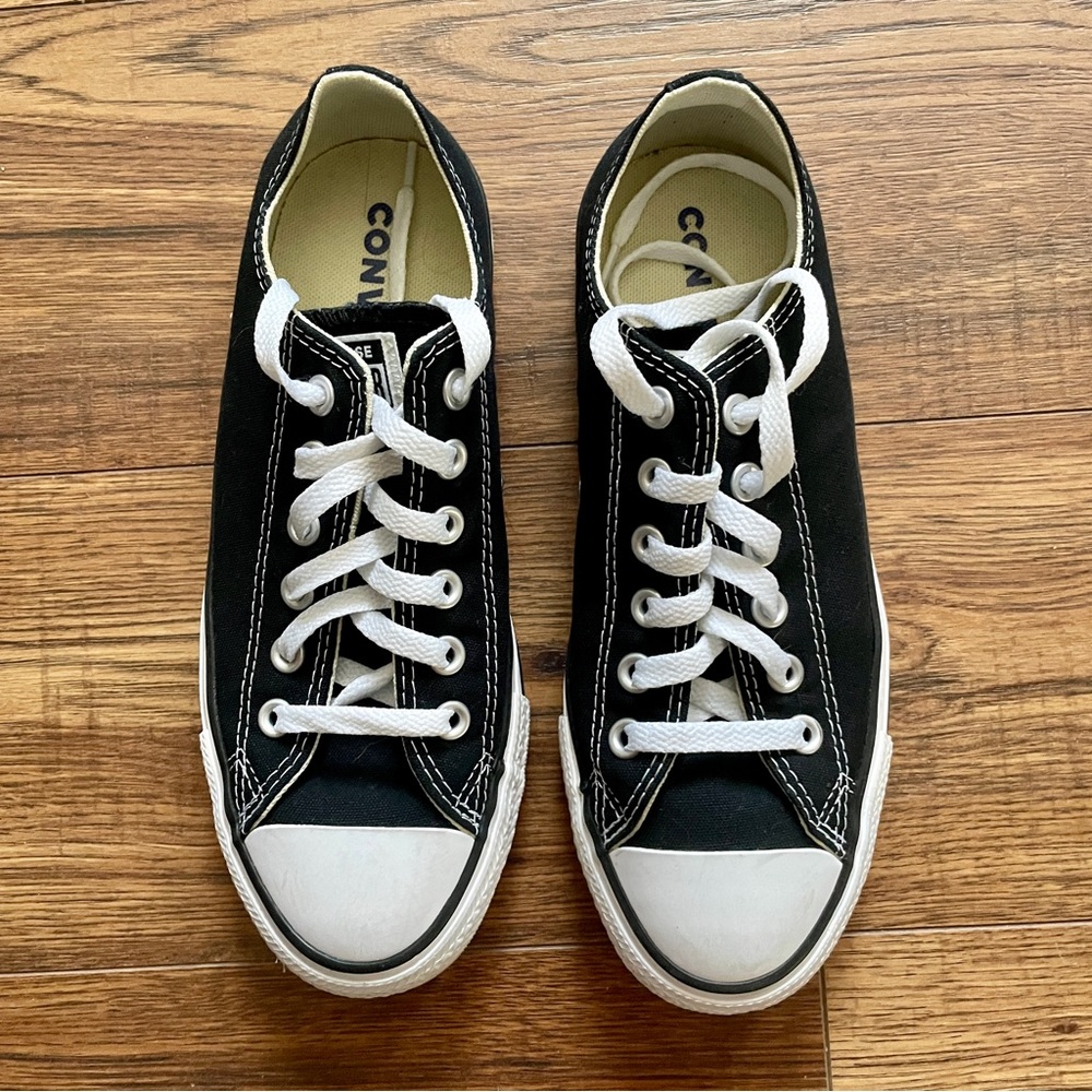 Black Converse Chuck Taylor All Star Classic Unisex Low Top Wide Width